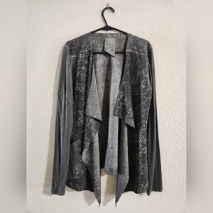 Project AJ117 Copenhagen Daria Dk14 Open-front cardigan mottled pattern Small